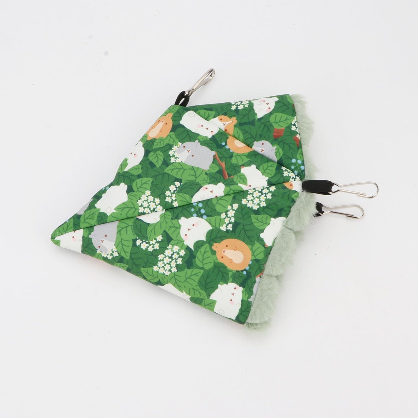 Wontee Bird Nest House Winter Warm Hanging Hammock Bird Bed Snuggle Hut for Parakeets Budgies Caique Conures Cockatiels (Small, Green)