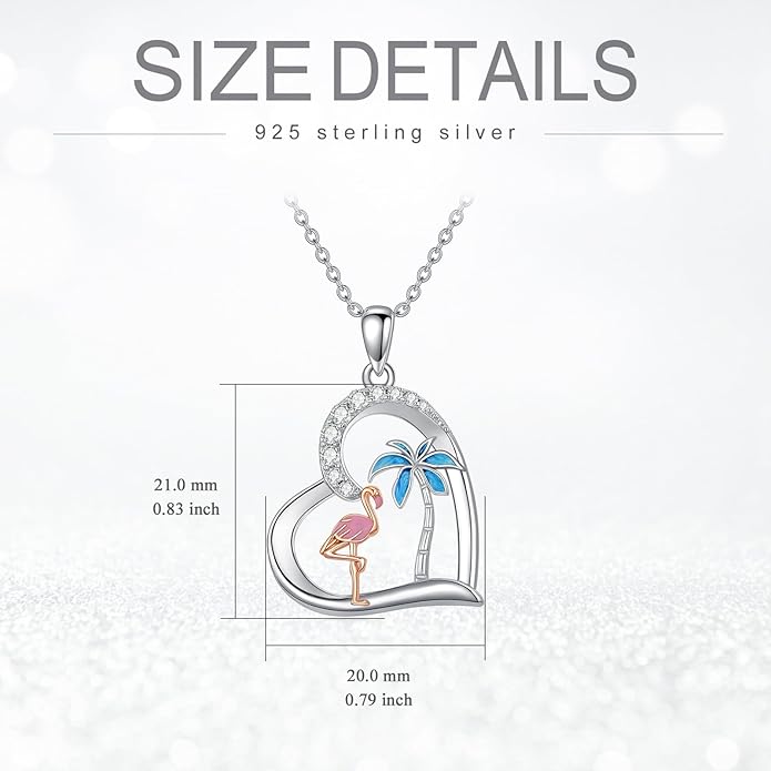 Cat Squirrel Llama Raccoon Tiger Cheetah Elephant Fox Sloth Koala Monkey Horse Dinosaur Axolotl Necklace Animal Pendant Heart Necklace 925 Sterling Silver