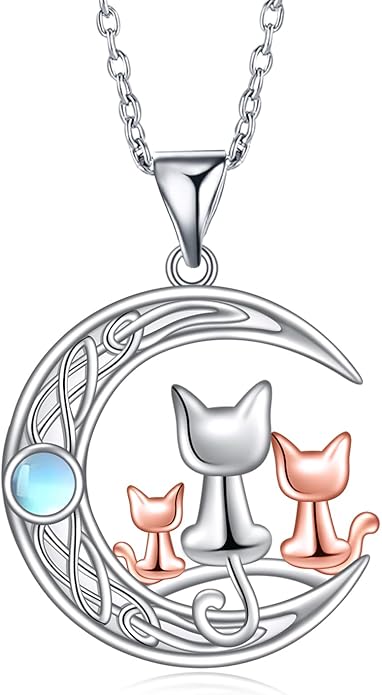 Penguin/Elephant/Frog Mushroom/Cat/Fox/Highland Cow/Axolotl/Yorkie Necklace Jewelry for Women Birthday Christmas Gifts