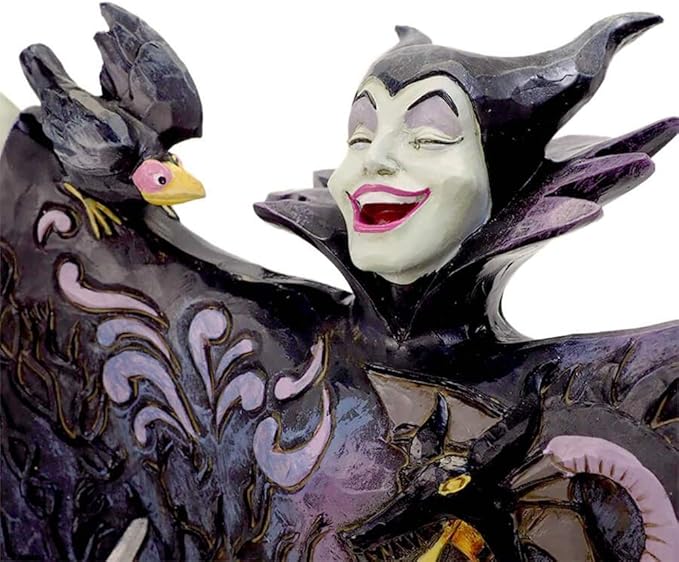 Enesco Disney Traditions by Jim Shore Maleficent with Scene Malevolent Madness Figurine, 8.75 Inch, Multicolor