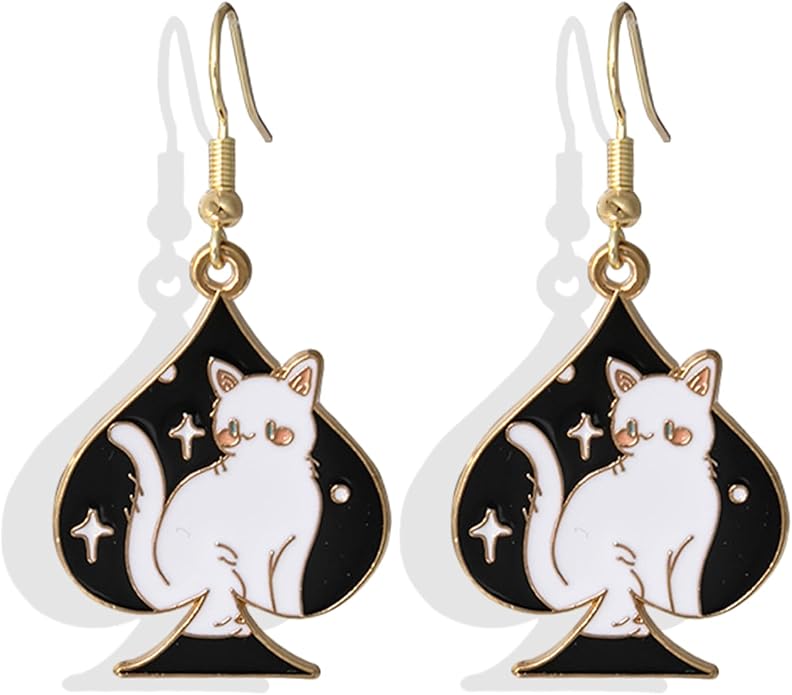 Cat Earrings for Women Trendy Stuff Mothers Day Gifts Funny Animal Stud Earrings Jewelry Gifts for Cat Lovers Birthday Christmas