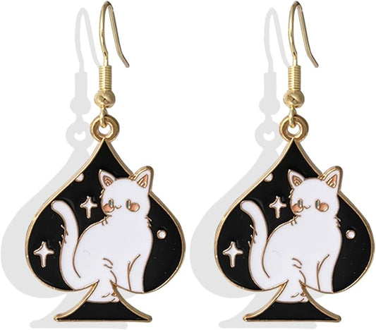 Cat Earrings for Women Trendy Stuff Mothers Day Gifts Funny Animal Stud Earrings Jewelry Gifts for Cat Lovers Birthday Christmas