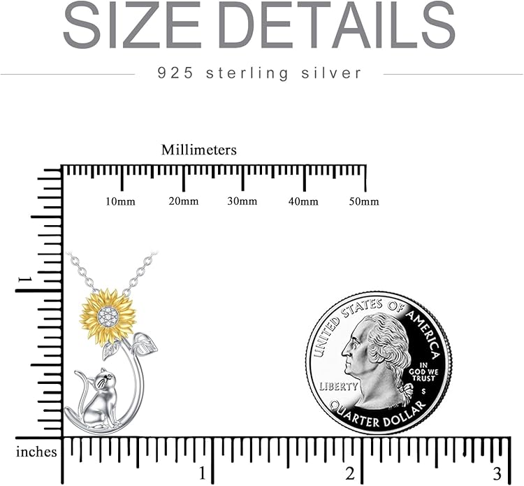 Cat Dog Necklace 925 Sterling Silver Pet Pendant Jewelry for Women Christmas Birthday Gifts