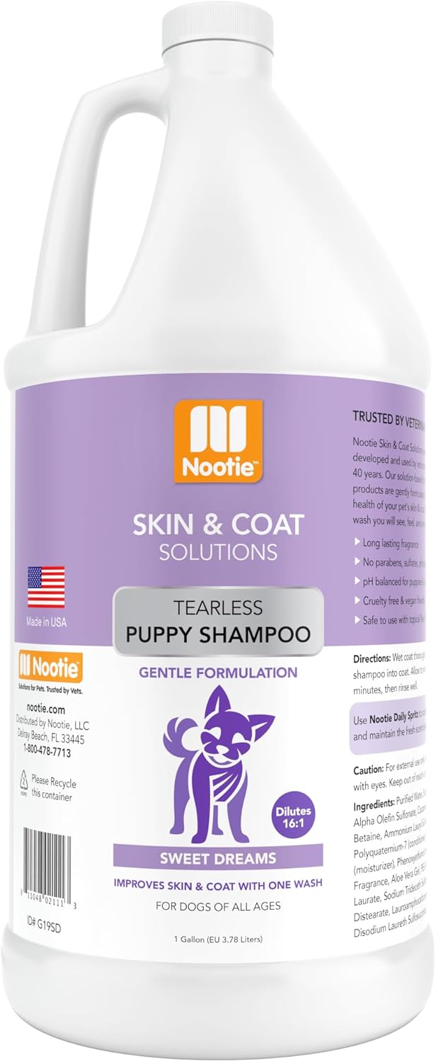 Nootie - Pet Shampoo for Sensitive Skin - Revitalizes Dry Skin & Coat - Natural Ingredients - Gentle Dog Shampoo - Cleans & Conditions