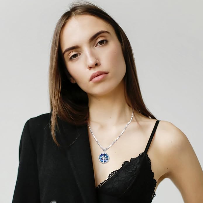 Picture Locket Necklace for Women Men Rose 14K Real Gold 925 Sterling Silver Jewelry Heart Locket Necklace that Holds Pictures Tree of Life Viking Wolf Celtic Knot St Christopher St Michael Pendant