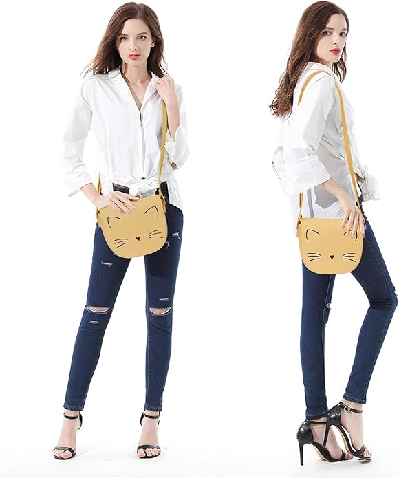 Gladdon Crossbody Bags for Teen Girls Small Fashion Preteen Purses Cat Birthday Gift for Girl
