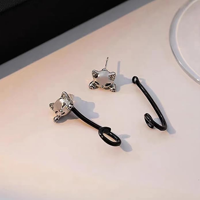 Cat Earrings for Women Trendy Stuff Mothers Day Gifts Funny Animal Stud Earrings Jewelry Gifts for Cat Lovers Birthday Christmas