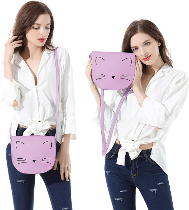 Gladdon Crossbody Bags for Teen Girls Small Fashion Preteen Purses Cat Birthday Gift for Girl