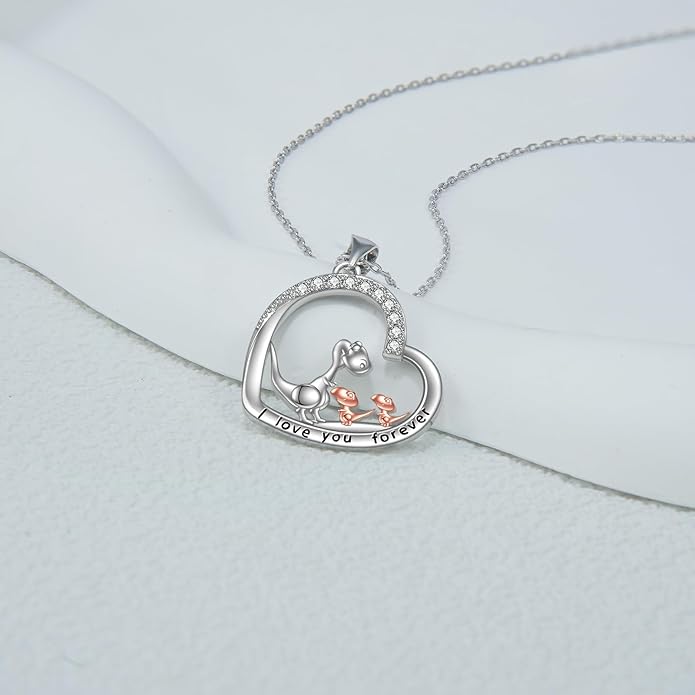Penguin/Elephant/Frog Mushroom/Cat/Fox/Highland Cow/Axolotl/Yorkie Necklace Jewelry for Women Birthday Christmas Gifts