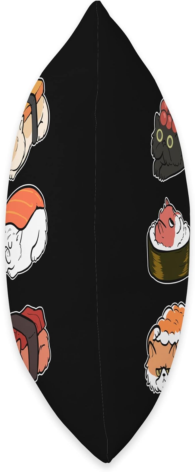Sushi Cat Anime Figure Japanese Noodles Ramen Sixpack Throw Pillow