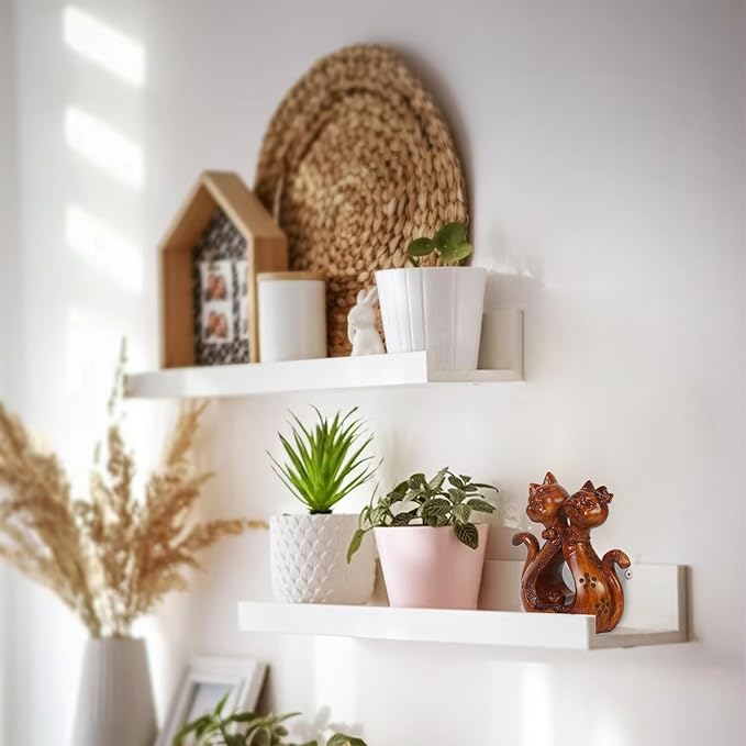 DreamsEden Romantic Couple Cat Sculpture, 5th Anniversary Wooden Resin Animal Statues Home Decor