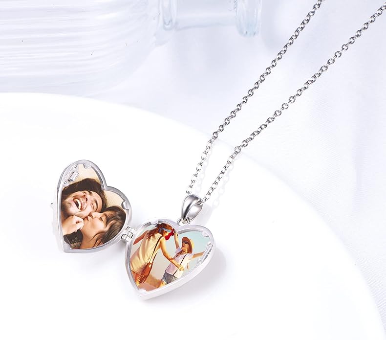 Ladytree S925 Sterling Silver Puppy Dog Cat Pet Paw Print Pendant Necklace 18 inches