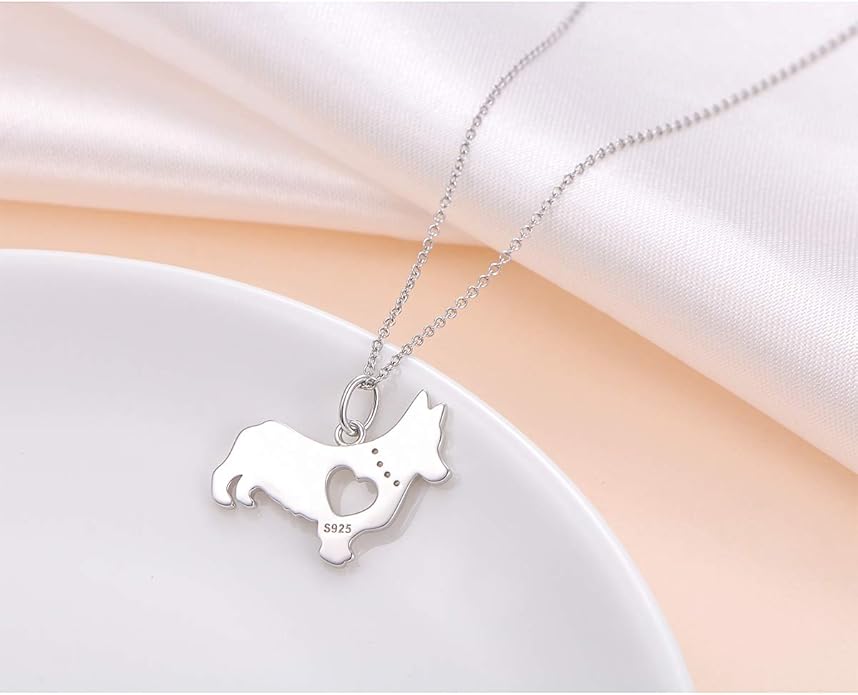 FLYOW 925 Sterling Silver Jewelry Cute Animal Pendant Necklace for Women Birthday Graduation Valentine's Day Gifts