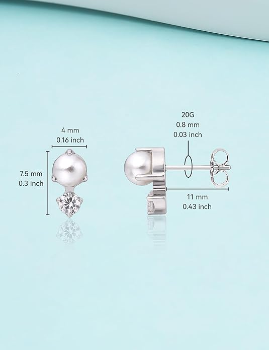 Limerencia G23 Pure Titanium Hypoallergenic Earrings | F136 Implant Grade Titanium Jewelry for Sensitive Ears