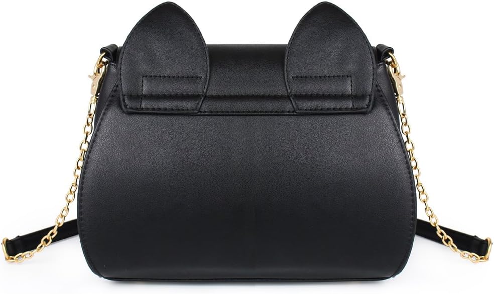 Moon Luna Cat Purses Pu Leather Gothic Purse Cosplay Moon Sailor Bag Handbags Shoulder Bags