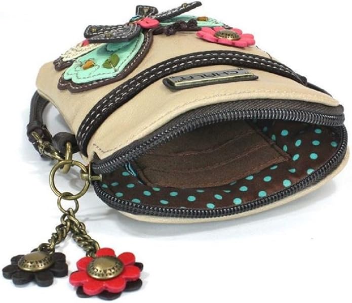 CHALA Cell Phone Crossbody Purse-Women PU Leather/Canvas Multicolor Handbag with Adjustable Strap