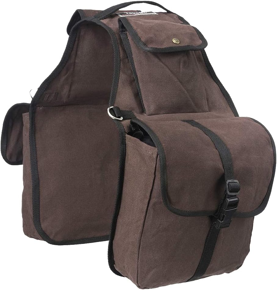Tough 1 Canvas Saddle Bag for Horses