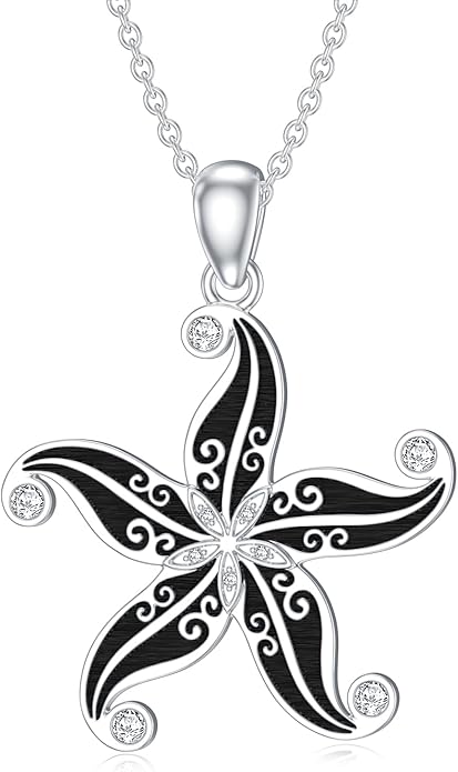 925 Sterling Silver Lab Grown Diamond Animal Necklace Cat/Bear/Bee/Dolphin/Dragonfly/Horse/Hummingbird/Koala/Parrot/Penguin/Pigeon/Sea Turtle/Starfish Lab Grown Diamond Necklace Gift for Women