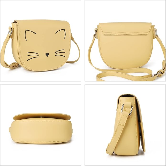 Gladdon Crossbody Bags for Teen Girls Small Fashion Preteen Purses Cat Birthday Gift for Girl