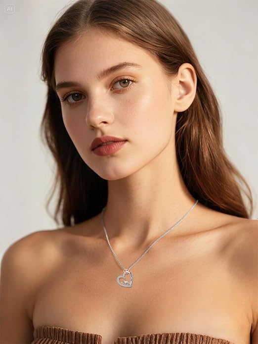 Mothers Day Gift for Mom 925 Sterling Silver Mama Bear/Dinosaur/Cat/Bird/Chicken Necklace with 1 2 3 4 5 Cubs Jewelry for Women Wife Grandma