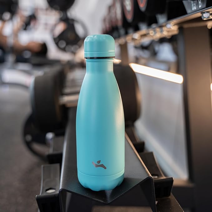 Insulated Water Bottles,17 oz Double Wall Stainless Steel Vacumm Metal Flask for Sports Travel,Turquoise