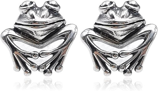 Frog Earrings for Women Mothers Day Gifts Vintage Frogs Shaped Stud Earrings Funny Cute 3D Animal Earrings Jewelry Gifts