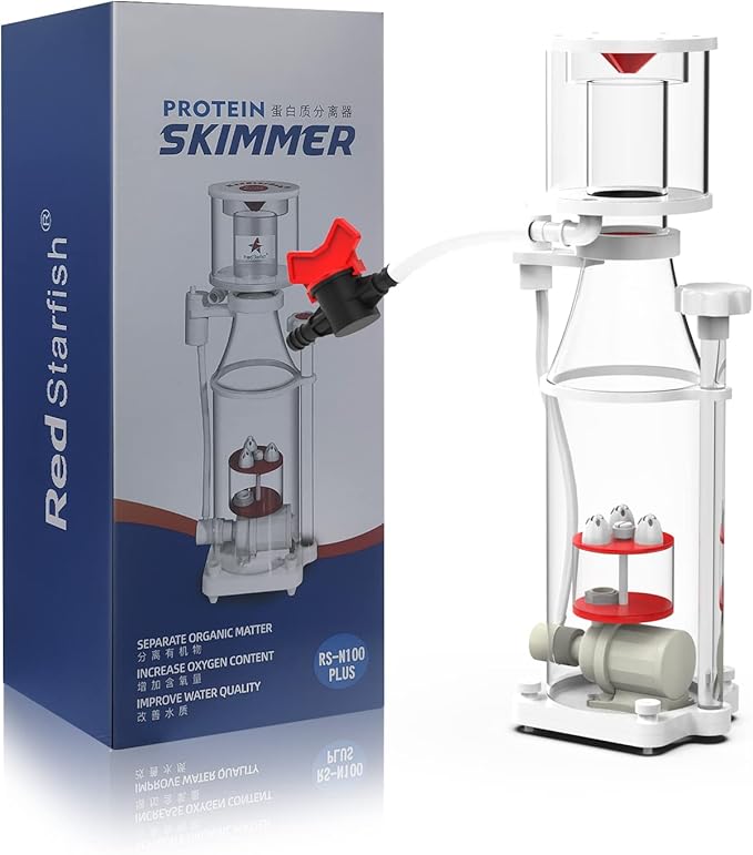 MagTool Aquarium in-Sump DC Protein Skimmer, with Controllable DC Pinwheel Pump for Up to 50-100Gal Reef Tank (N100 Plus)