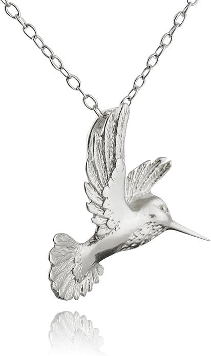 FashionJunkie4Life Sterling Silver Bird Pendant Necklaces for Women