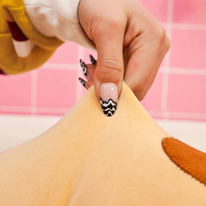 Long Yellow Cat Plush Pillow Toy Sleeping Pillow Cute Cartoon Cat Stuffed Animals Soft Long Body Pillow Gift for Kids (19.68in)