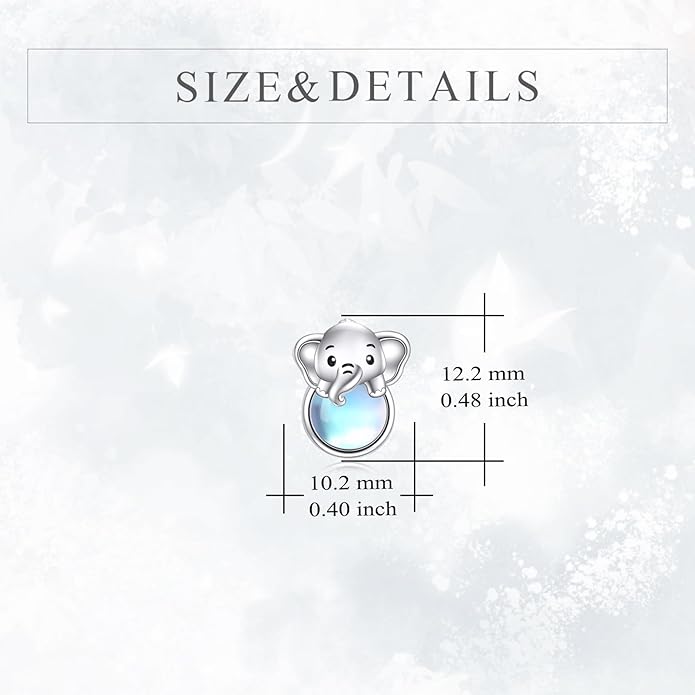 Sterling Silver Cat / Cow / Pig / Bunny / Squirrel / Giraffe / Highland Cow / Lion / Chicken / Ladybug / Star / Moon Stud Earrings for Women Cute Animal Post Earrings Hypoallergenic Animal Jewelry Gift for Teens Girls