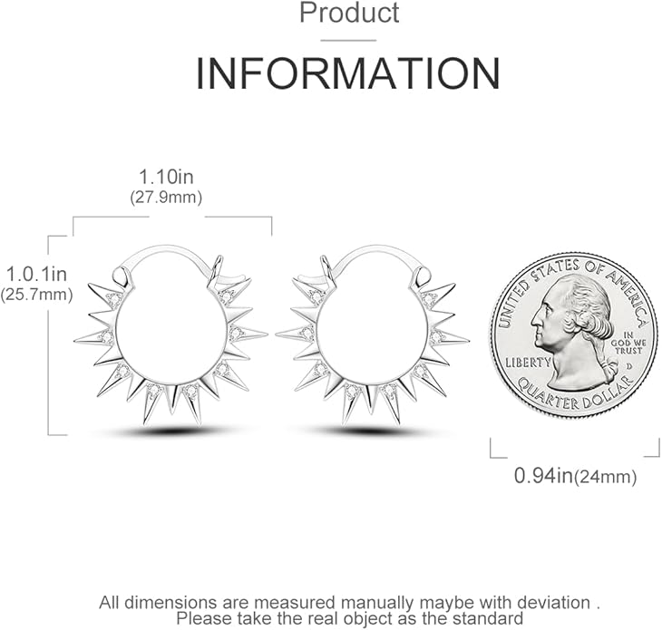 NARMO 925 Sterling Silver Hoop Earrings for Women Hypoallergenic Lightweight Simple Huggie Hoop Earrings Twisted Hoop Earrings Colorful Cubic Zirconia Hoop Earrings Rainbow Hoop Earrings