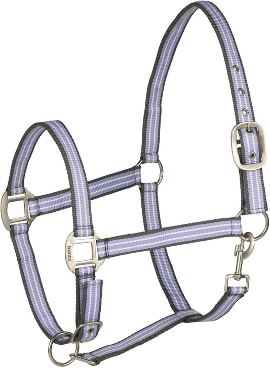 HORZE Adepto Adjustable Horse Halter | Soft, Durable Polyester - Languid Lavender Purple - Horse