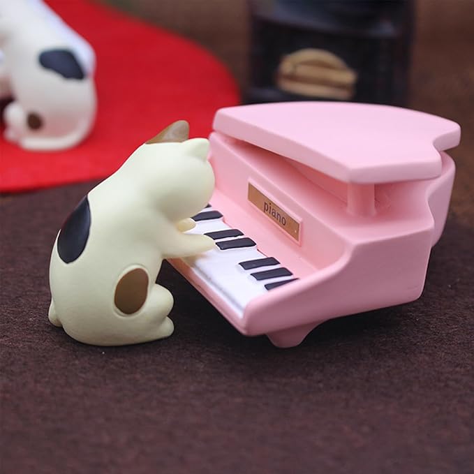 Cat Figurines Miniature Cat Figurines Cat Gifts for Cat Lovers Office Table Decor