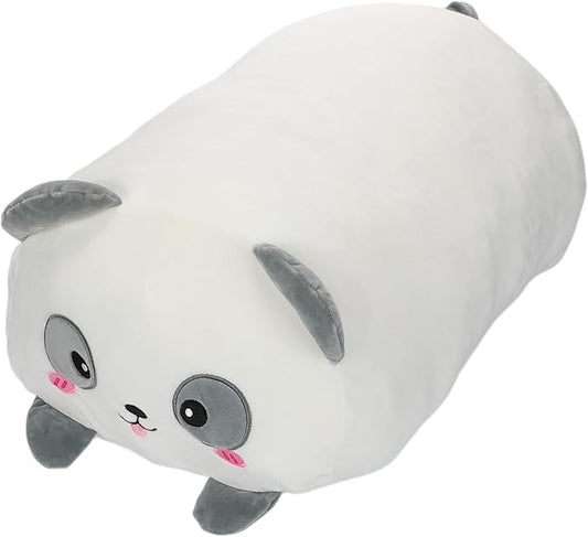 TemBe 23.6 inch Cute Large Panda Plush Stuffed Animal Pillow, Very Soft Squish Mellow Hugging Toy Gifts for Bedding, Kids Sleeping Cute Pillow (Panda)