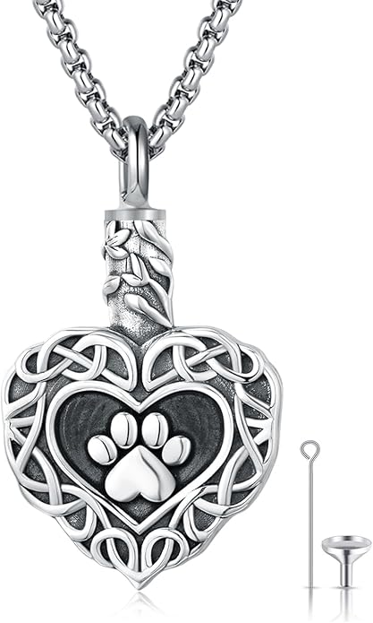 CUOKA MIRACLE Urn Necklace Ashes Sterling Silver Skull Urn Necklace Personalized Cremation Memorial Skull Ash Keepsake Pendant Cremation Jewelry