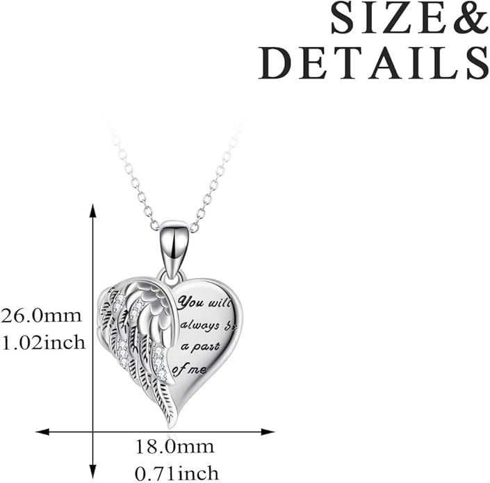 YFN Locket Necklace 925 Sterling Silver Heart Locket Necklace that Holds Pictures for Women Jewelry Gifts