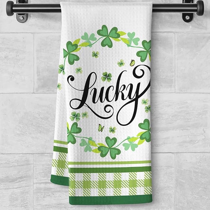 Green Towels,St Patricks Day Kitchen Towels,Green Kitchen Towels,St Patricks Day Hand Towels,Green Hand Towels,Green Dish Towels,St Patricks Day Dish Towels,Irish Gifts,St Patricks Day Decorations