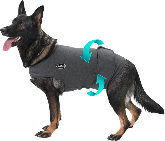 Dog Anxiety Vest, Skin-Friendly Thunder Jacket for Dogs, Dog Calming Shirt for Thunder, Fireworks, Vet Visits and Separation - Keep Pet Calm Without Medicine & Training, Anti Anxiety for Dogs