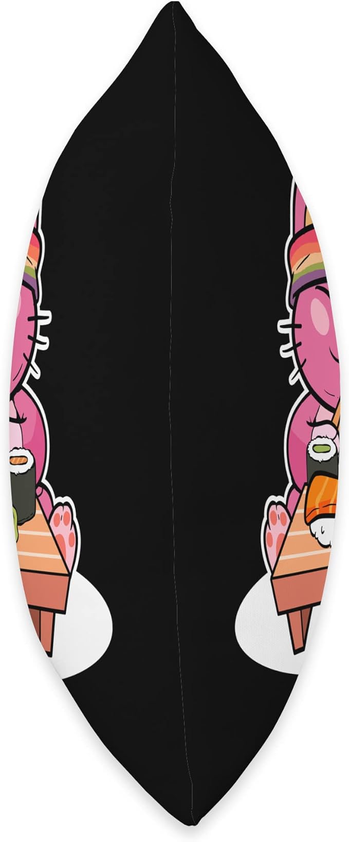 Sushi Cat Anime Figure LGBT Pride Month Cats Gay LGBTQ Manga Throw Pillow