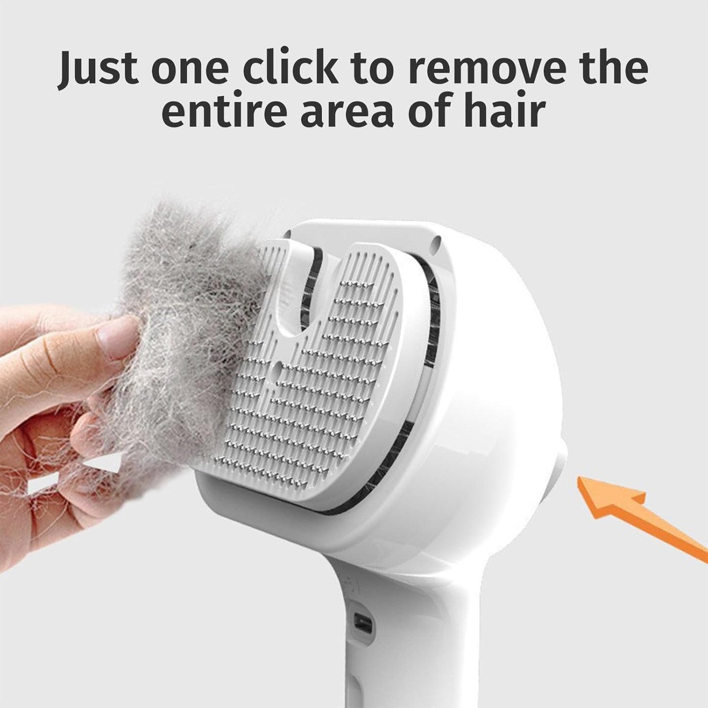 Plufura Essentials Dog Brush, Plufura Pet Brush, Skin Friendly Deshedding Grooming Tool for Dogs & Cats, Pet Hair Brush for Long & Short Hair, Reduces Shedding by 95% (White)