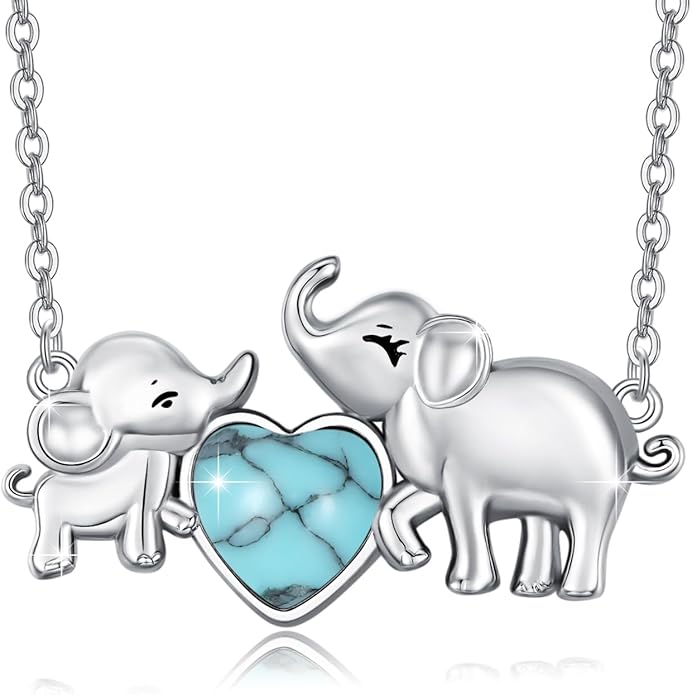 Cuoka Elephant,Wolf,Cat Matching Jewelry Set Sterling Silver Yin Yang Friendship Couple Pendant Necklace Jewelry Birthday Gift For Women Men