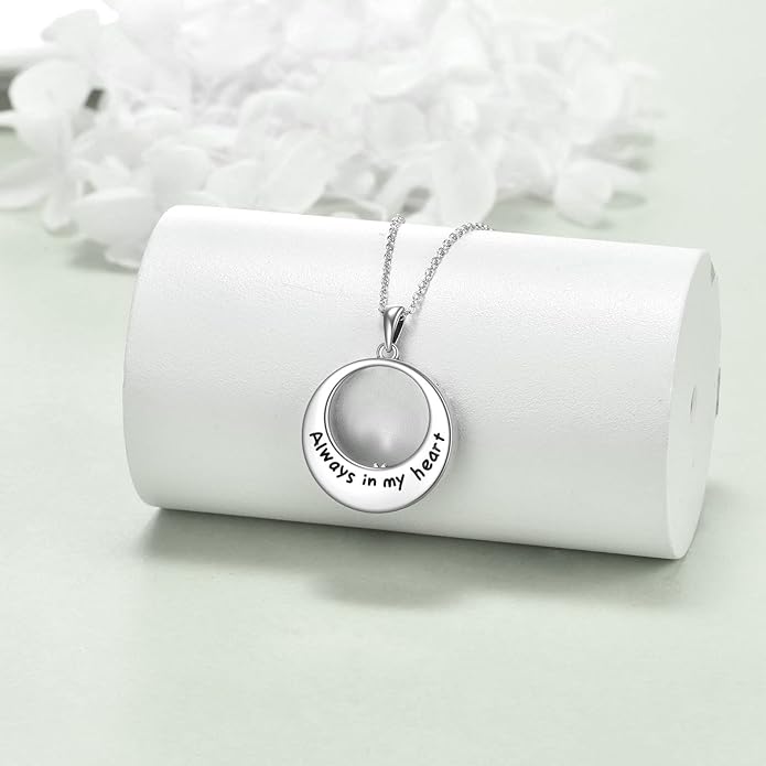TIGER RIDER Urn Necklace for Ashes for Women 925 Sterling Silver Cremation Jewelry for Ashes