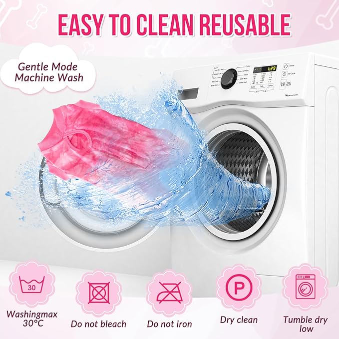 Lukovee Recovery Suit for Dogs, Onesie Surgery Recovery Suit for Female Male Dogs, Abdominal Wounds Cone E-Collar Alternative Prevent Licking Spay Recovery Suit (Pink,X-Large)