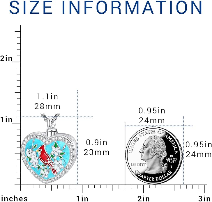 Eusense Cremation Jewelry for Ashes Urn Necklace to Put Ashes In 925 Sterling Silver Memorial Pendant Heart Urn Necklaces for Ashes Necklace for Women Men