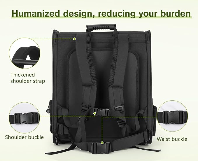 Pecute Pet Carrier Backpack, Dog Carrier Backpack, Expandable with Breathable Mesh for Small Dogs Cats Puppies, Pet Backpack Bag for Hiking Travel Camping Outdoor Hold Pets Up to 18 Lbs