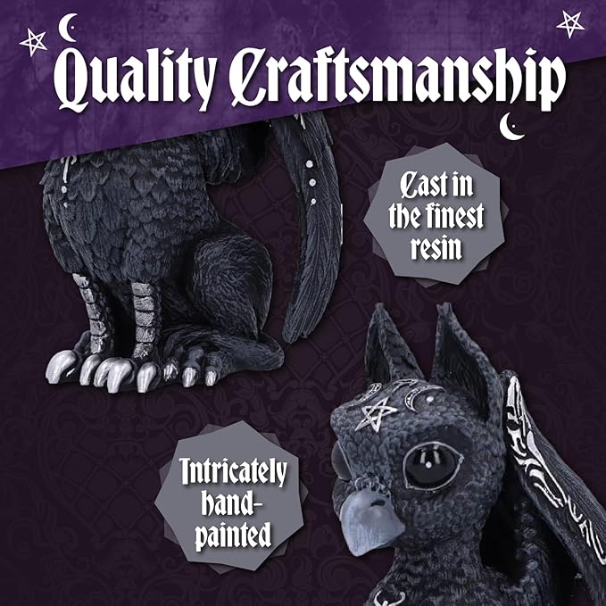 Nemesis Now Cult Cuties Adorable Occult Figurines, Bewitching Evil Spirit Creatures, Hand-Painted, Resin - Griffael