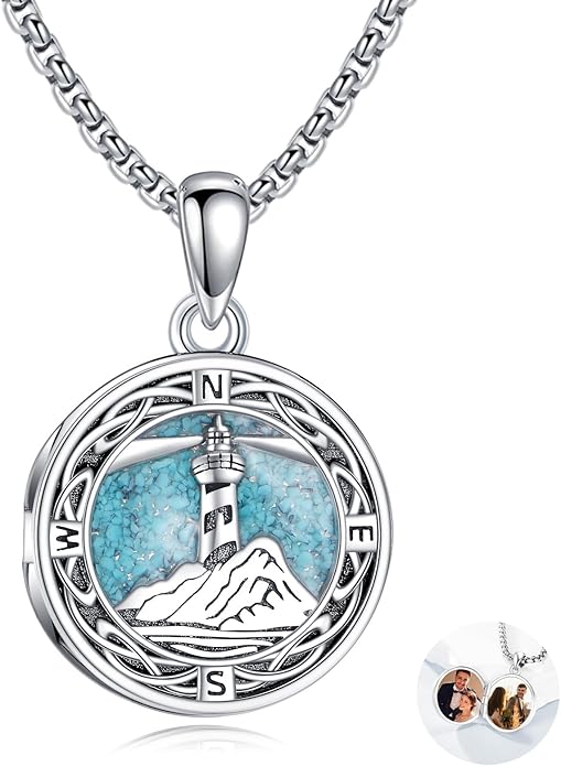 ONEFINITY Tree of Life Locket Necklace Sterling Silver Locket Necklace That Holds Pictures Tree of Life Locket Pendant for Women Wife Girlfriend