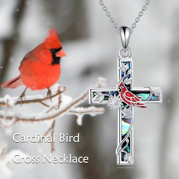 YFN Cross Necklace Sterling Silver Religious Cross Pendant Jewelry Christian Gifts for Women Men