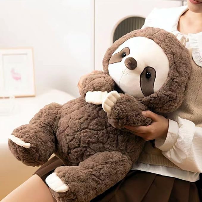 Ryttir 20" Chubbier Large Sloth Stuffed Animal,Soft Sloth Plush Stuffed Sloth Pillow for Kids and Adults - Perfect Christmas Décor Sloth Gifts for Cuddling and Room Decoration