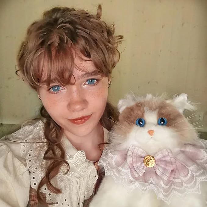 Chongker Stuffed Animals Backpack - Cute Cat plush Backpack, Handcrafted Realistic Cat Shaped Backpack, Idea for Birthdays Anniversaries Ordinary days Large Ragdoll Bag